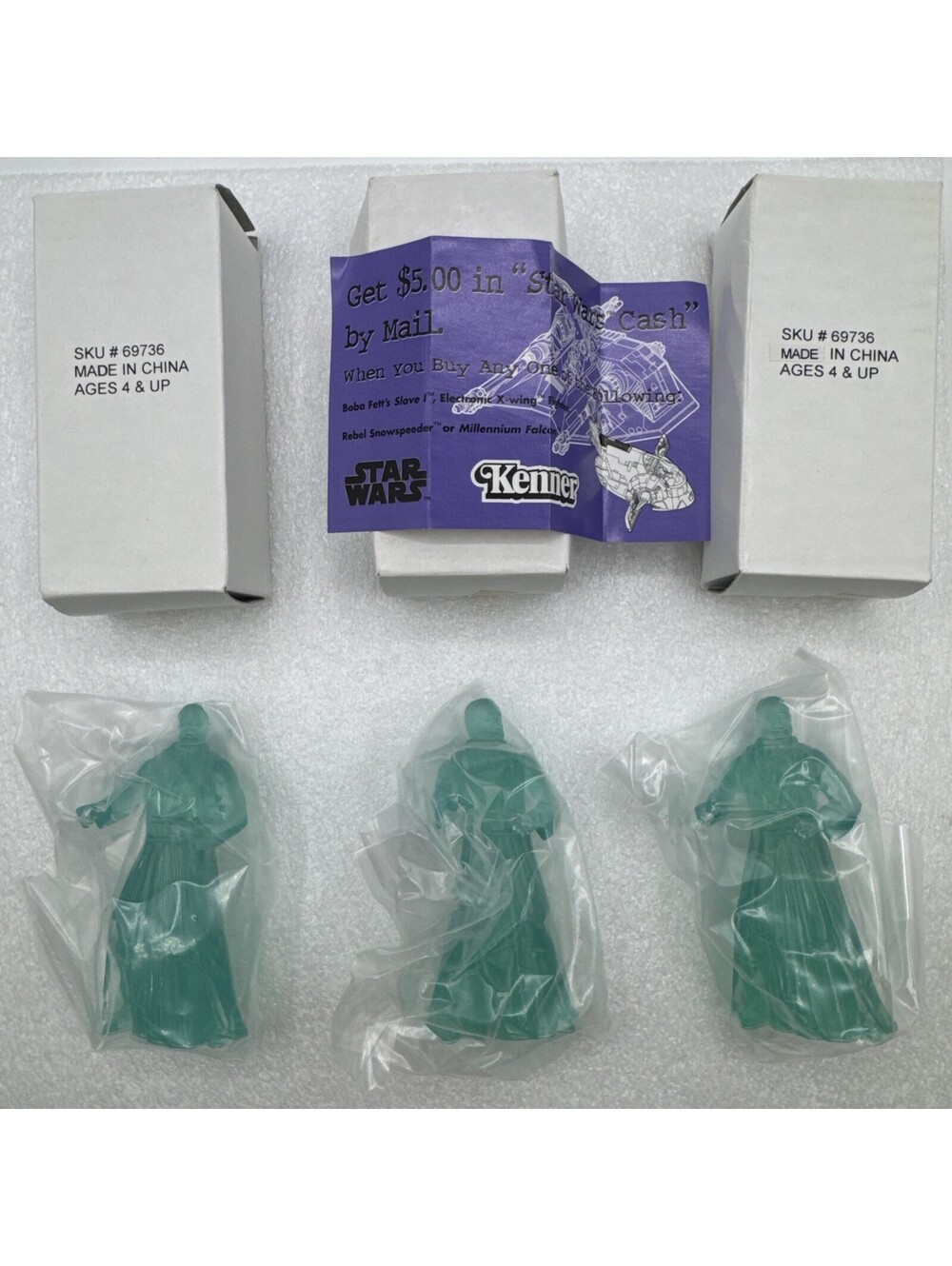 Lot Of 3 Star Wars Spirit of Obi Wan Kenobi Exclusive Mail Away 1997 Frito Lay